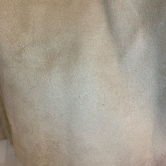 Barrage Authentic Faux Fur Shearling Vest Tan Beige Size Large - Picture 14 of 15